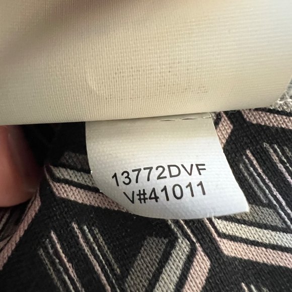 Diane von Furstenberg Womens Karis Silk Faux Wrap Dress Gray Geo Print size 2 - Picture 13 of 14